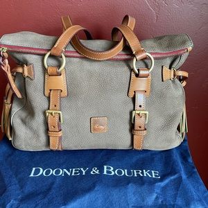 Dooney & Bourke Double Strap Tassel Satchel